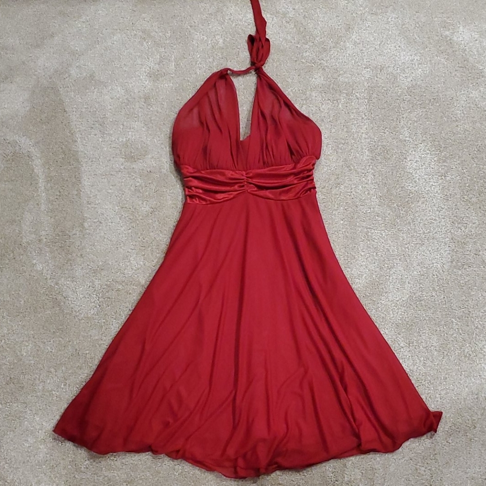 Red formal dress